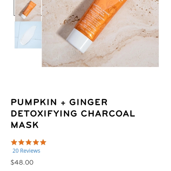 Purpose pumpkin + ginger Detoxifying Charcoal Mask - Picture 2 of 2